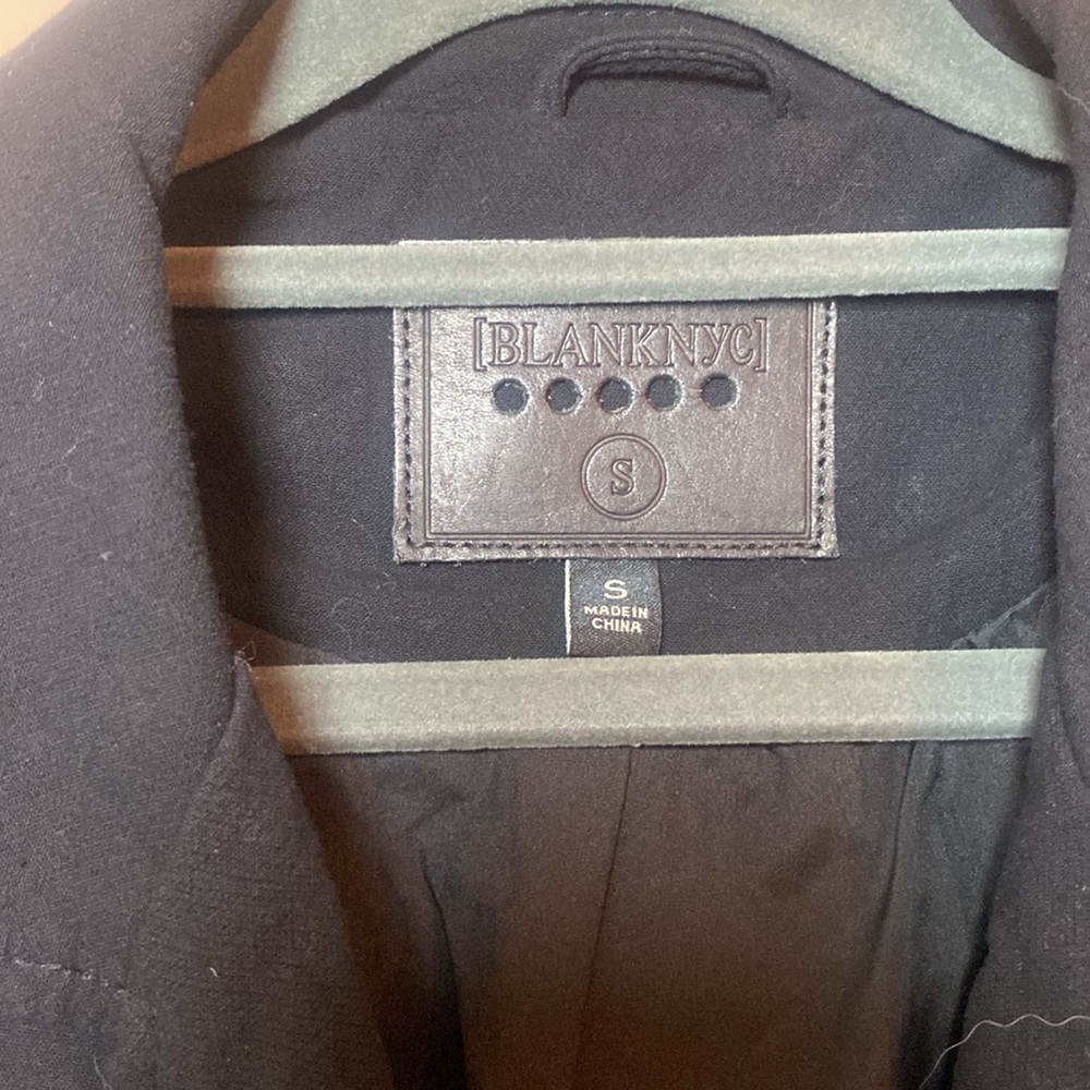 Blanknyc Black Crepe Moto Jacket Tags Size S - Picture 2 of 6